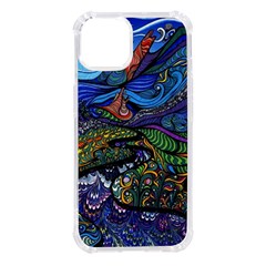 Multicolored Abstract Painting Artwork Psychedelic Colorful Iphone 14 Tpu Uv Print Case by Bedest