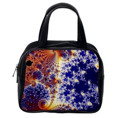 Psychedelic Colorful Abstract Trippy Fractal Mandelbrot Set Classic Handbag (one Side) by Bedest