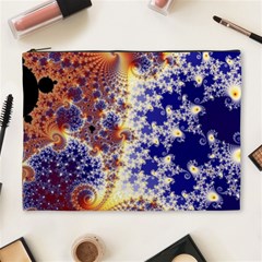 Psychedelic Colorful Abstract Trippy Fractal Mandelbrot Set Cosmetic Bag (xl) by Bedest