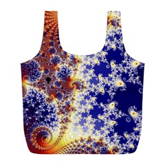 Psychedelic Colorful Abstract Trippy Fractal Mandelbrot Set Full Print Recycle Bag (l) by Bedest