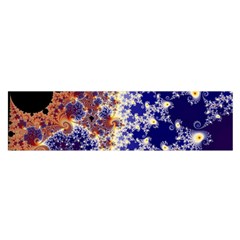 Psychedelic Colorful Abstract Trippy Fractal Mandelbrot Set Oblong Satin Scarf (16  X 60 ) by Bedest