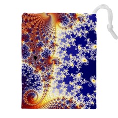 Psychedelic Colorful Abstract Trippy Fractal Mandelbrot Set Drawstring Pouch (4xl) by Bedest