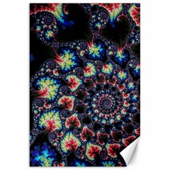 Psychedelic Colorful Abstract Trippy Fractal Canvas 20  X 30  by Bedest