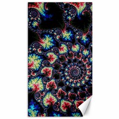 Psychedelic Colorful Abstract Trippy Fractal Canvas 40  X 72  by Bedest