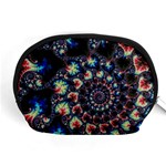 Psychedelic Colorful Abstract Trippy Fractal Accessory Pouch (Medium) Front