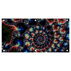 Psychedelic Colorful Abstract Trippy Fractal Banner And Sign 4  X 2  by Bedest