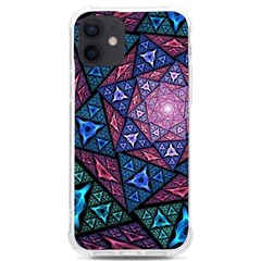 Purple Psychedelic Art Pattern Mosaic Design Fractal Art Iphone 12/12 Pro Tpu Uv Print Case by Bedest