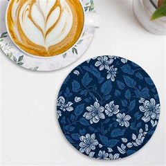 Pattern Flower Nature Uv Print Round Tile Coaster by Bedest