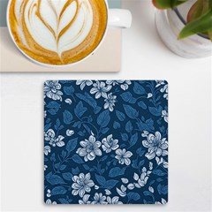 Pattern Flower Nature Uv Print Square Tile Coaster  by Bedest