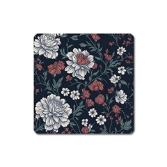 Flower Pattern Square Magnet