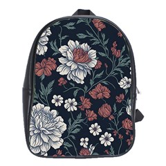 Flower Pattern School Bag (large)