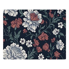 Flower Pattern Premium Plush Fleece Blanket (large) by Bedest