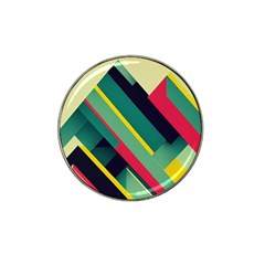 Abstract Geometric Design Pattern Hat Clip Ball Marker (4 pack)