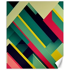 Abstract Geometric Design Pattern Canvas 8  x 10 