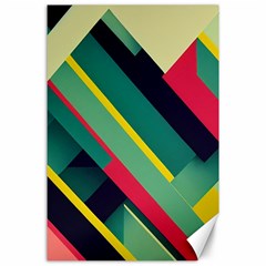 Abstract Geometric Design Pattern Canvas 24  x 36 