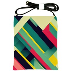 Abstract Geometric Design Pattern Shoulder Sling Bag