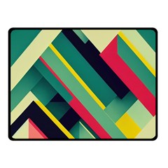 Abstract Geometric Design Pattern Fleece Blanket (Small)