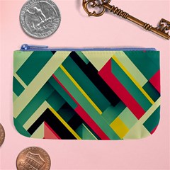 Abstract Geometric Design Pattern Large Coin Purse