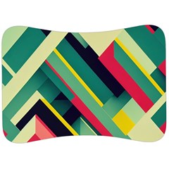 Abstract Geometric Design Pattern Velour Seat Head Rest Cushion