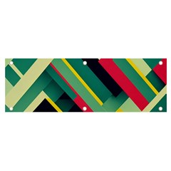 Abstract Geometric Design Pattern Banner and Sign 6  x 2 