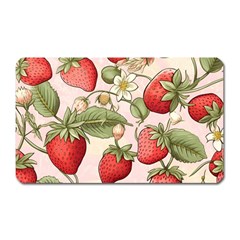 Strawberry Fruit Magnet (rectangular) by Bedest