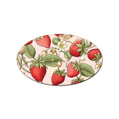 Strawberry Fruit Sticker Oval (10 Pack) by Bedest