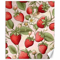 Strawberry Fruit Canvas 20  X 24  by Bedest