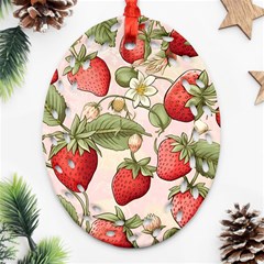 Strawberry Fruit Ornament (oval Filigree) by Bedest