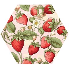 Strawberry Fruit Wooden Puzzle Hexagon by Bedest