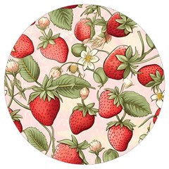 Strawberry Fruit Round Trivet by Bedest