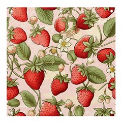 Strawberry Fruit Banner And Sign 4  X 4  by Bedest