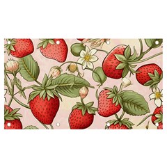 Strawberry Fruit Banner And Sign 7  X 4  by Bedest