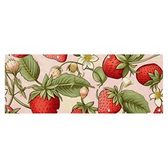 Strawberry Fruit Banner And Sign 8  X 3  by Bedest