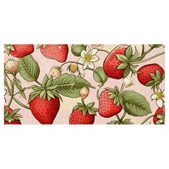 Strawberry Fruit Banner And Sign 8  X 4  by Bedest