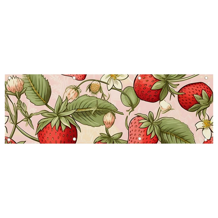 Strawberry Fruit Banner and Sign 9  x 3 