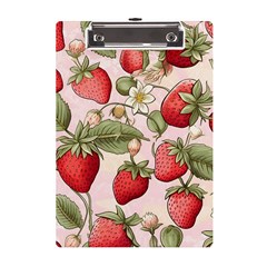 Strawberry Fruit A5 Acrylic Clipboard by Bedest