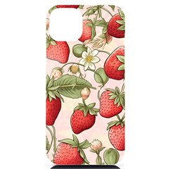 Strawberry Fruit Iphone 14 Plus Black Uv Print Case by Bedest