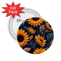 Flower Pattern Spring 2 25  Buttons (100 Pack)  by Bedest