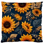 Flower Pattern Spring Large Cushion Case (Two Sides) Front