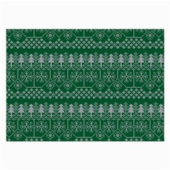 Christmas Knit Digital Large Glasses Cloth by Mariart