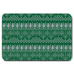 Christmas Knit Digital Large Doormat by Mariart