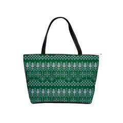 Christmas Knit Digital Classic Shoulder Handbag