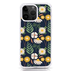 Flower Grey Pattern Floral Iphone 14 Pro Max Tpu Uv Print Case