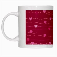 Hearts Valentine Love Background White Mug by Proyonanggan