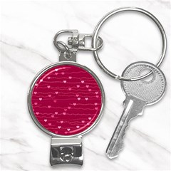 Hearts Valentine Love Background Nail Clippers Key Chain by Proyonanggan