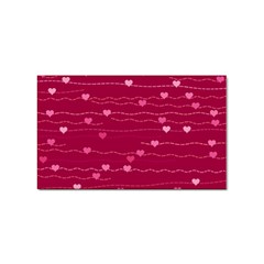 Hearts Valentine Love Background Sticker (rectangular) by Proyonanggan