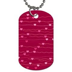 Hearts Valentine Love Background Dog Tag (one Side) by Proyonanggan