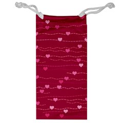 Hearts Valentine Love Background Jewelry Bag by Proyonanggan