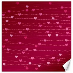 Hearts Valentine Love Background Canvas 20  X 20  by Proyonanggan