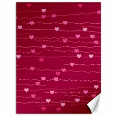 Hearts Valentine Love Background Canvas 36  X 48  by Proyonanggan